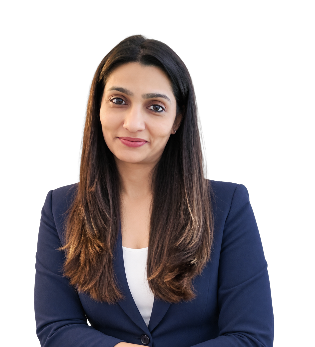 Prerna Maheshwari, smiling directly at the camera